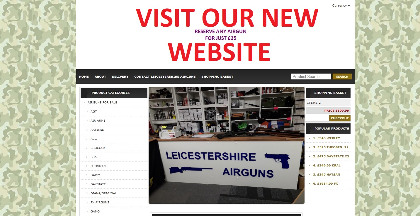 Please visit our new website - Leicestershire Airguns